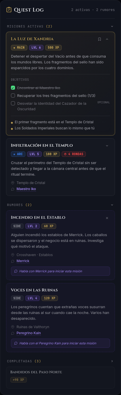 Objective completed in chat